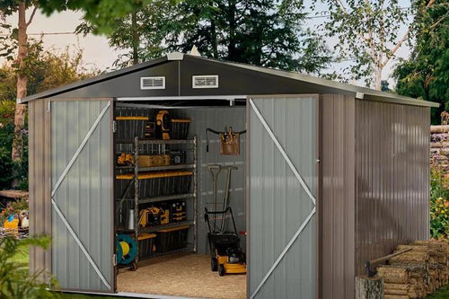 aoxun tool storage shed