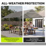 10' x 20' Gray Carport - View 3
