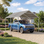 10' x 15' Gray Carport