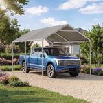 10' x 15' Gray Carport