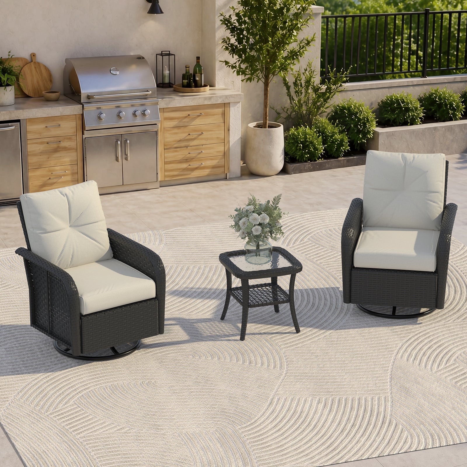 3-Seat Patio Sofa