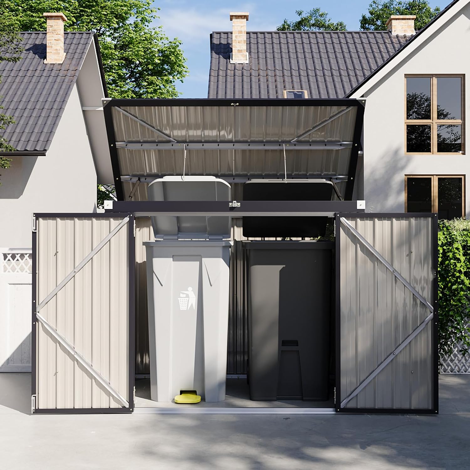 バーチャコールS サウンドトラック／DOORS Titan 36 in. x 80 in. ArcadaMax Black Surface Mount Outswing Steel