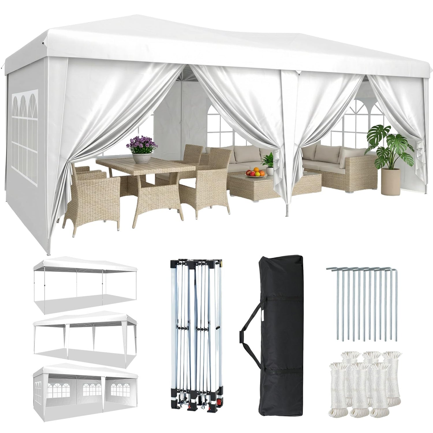 Aoxun 10x20 Pop Up Canopy