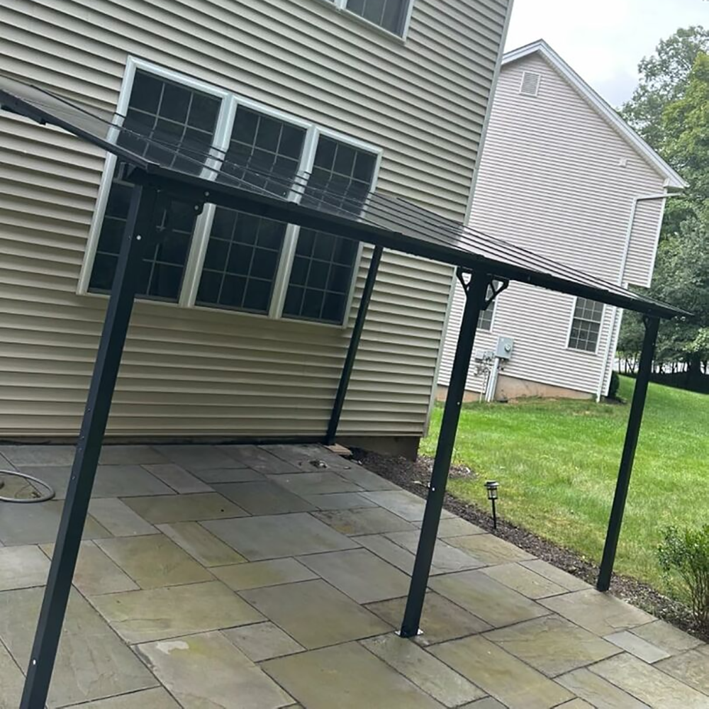 Polycarbonate Wall Mounted Lean To Gazebo