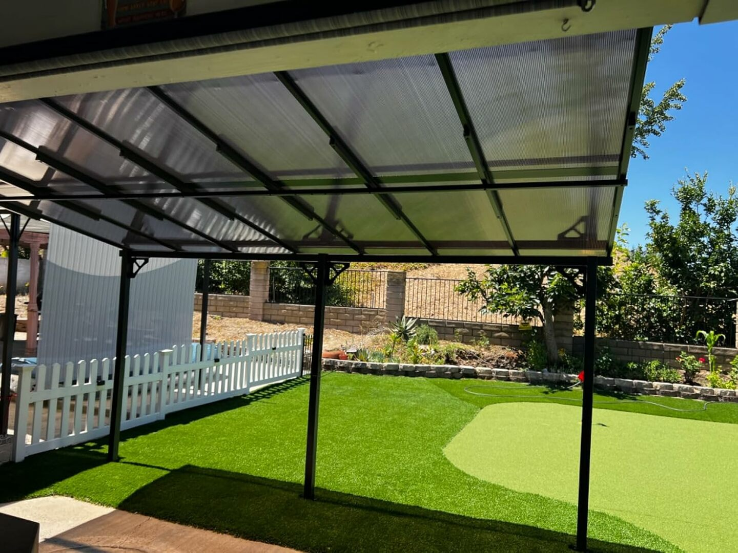 Polycarbonate Wall Mounted Lean To Gazebo