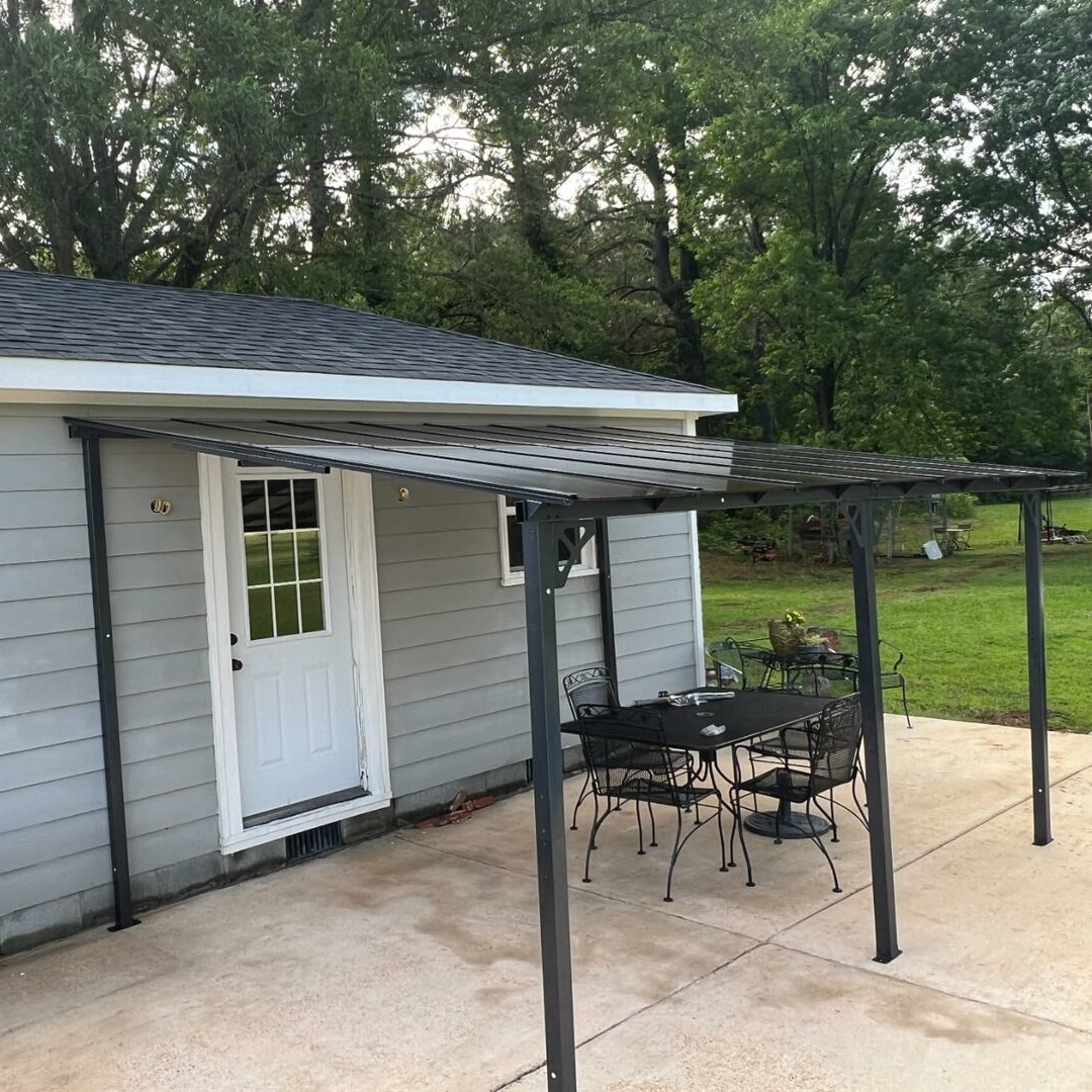 Polycarbonate Wall Mounted Lean To Gazebo