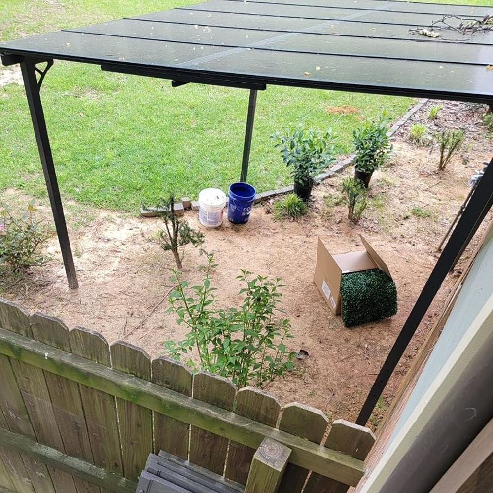 Polycarbonate Wall Mounted Lean To Gazebo