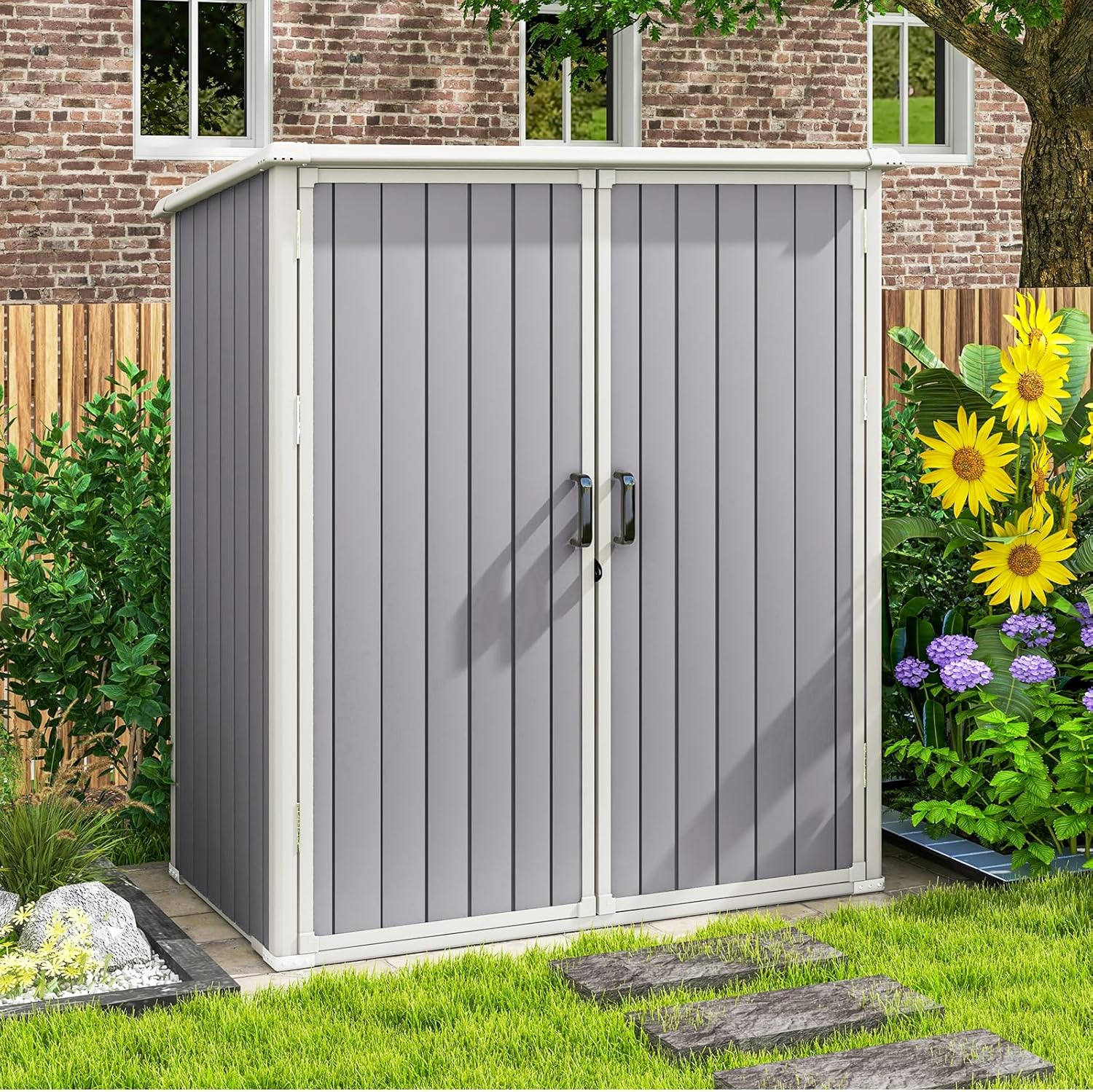 Resin Utility Storage Shed House