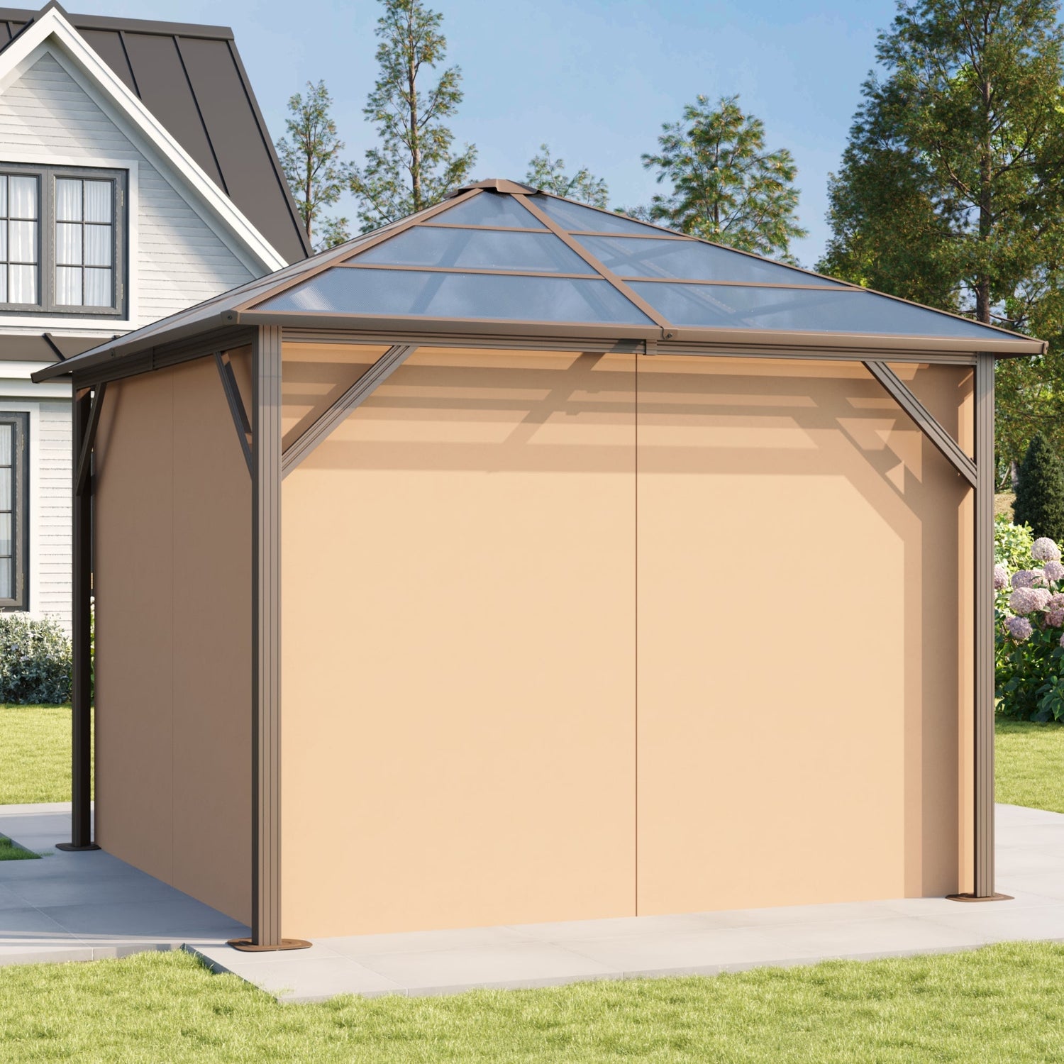10' x 10' Polycarbonate Hardtop Gazebo - View 2