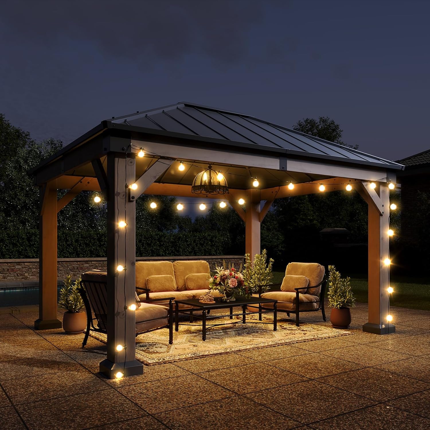 Cedar Wooden Gazebo