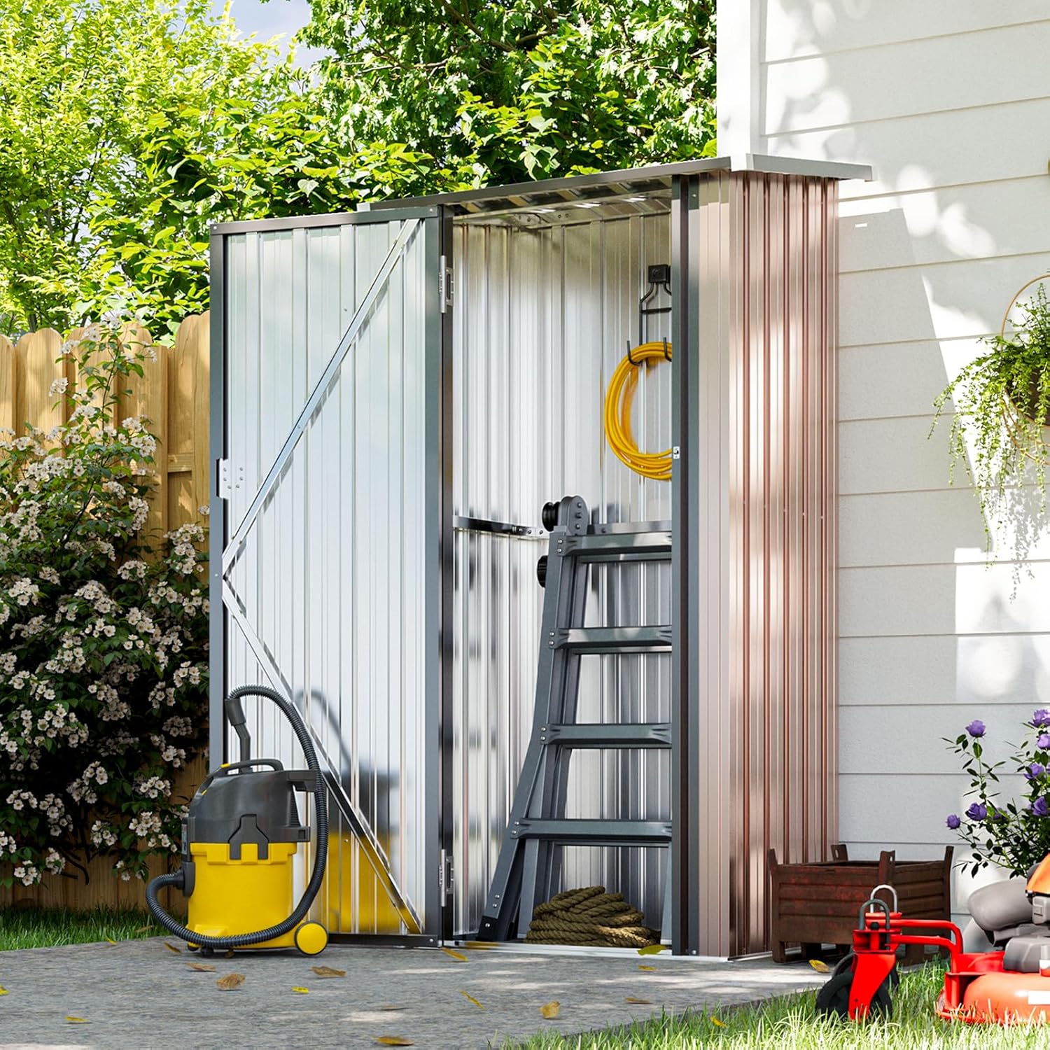 Metal Utility Shed House with Air Vent