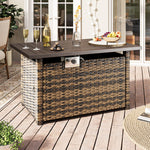 Wicker Fire Pit Table - View 2