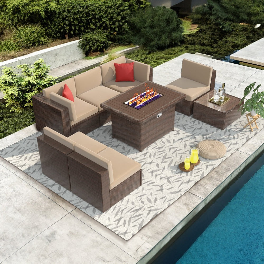 Wicker Patio Furniture Sofa Set