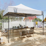 Aoxun 10' x 10' White Pop-Up Canopy