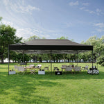 Aoxun 10' x 20' Black Pop-Up Canopy with Sidewalls
