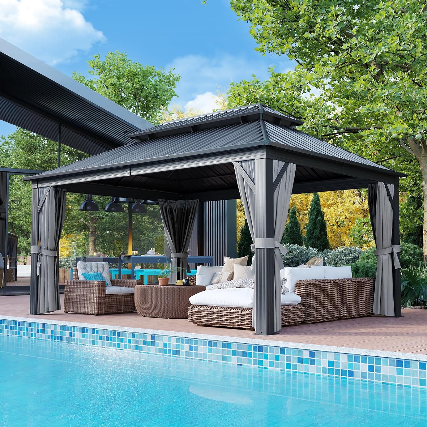 Aoxun Classic Hardtop Gazebo