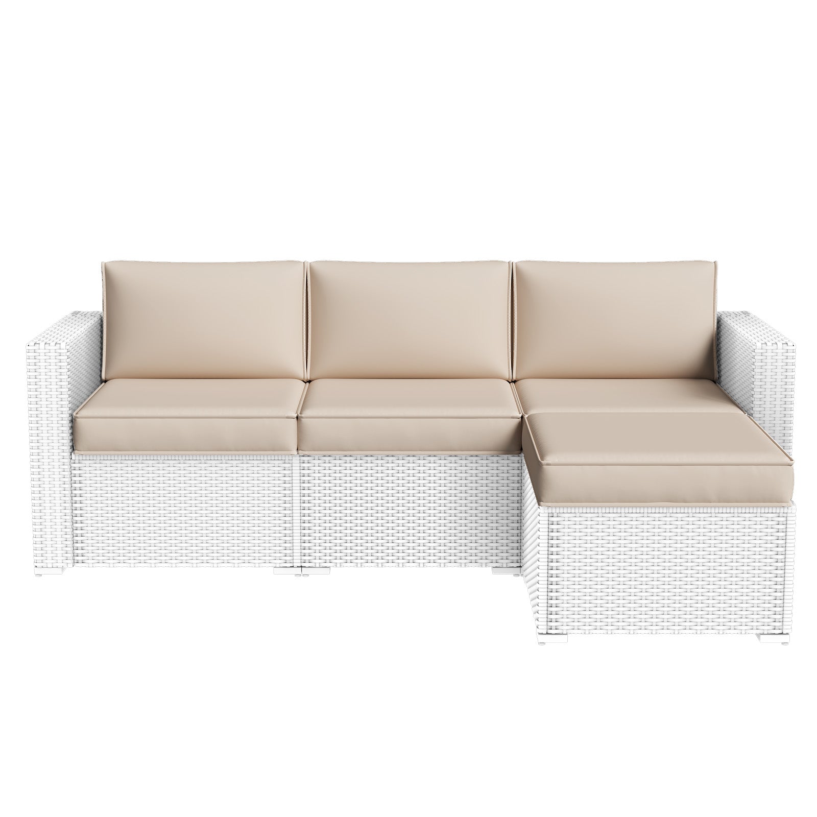 Aoxun 26" x 26" Patio Furniture Cushions for Outdoor Furniture Set of 4, Thick Replacement Patio Couch Cushions for Outdoor Furniture, 7-Piece Splashproof Fade Resistant Cushions for Outdoor Couch