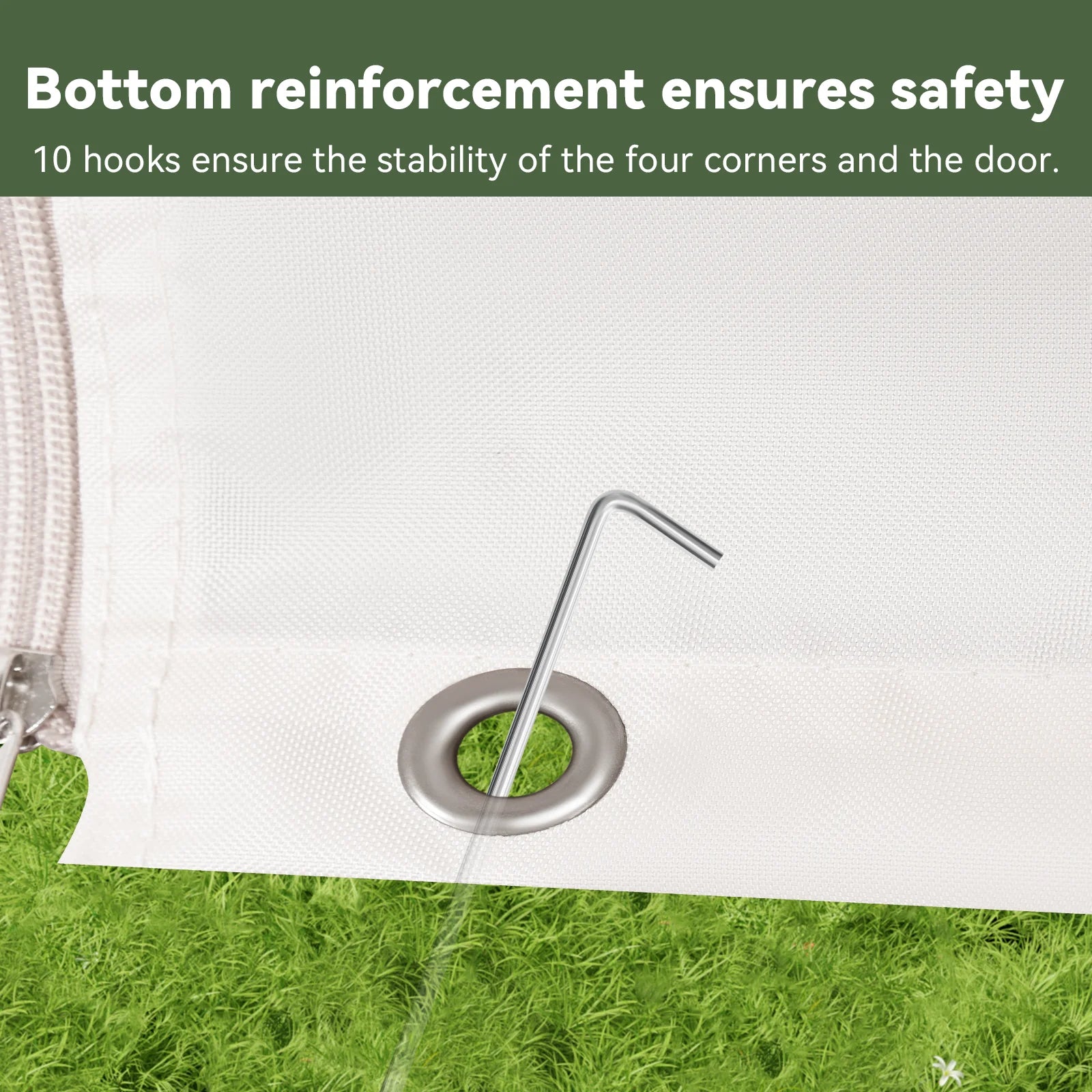 Aoxun Winter Cover 16' x 12' for Hardtop Gazebos,Outdoor Gazebo Cover with Sidewalls and Mesh Windows, All Season Waterproof Enclosed Canopy Covers, White(Gazebo not Included)