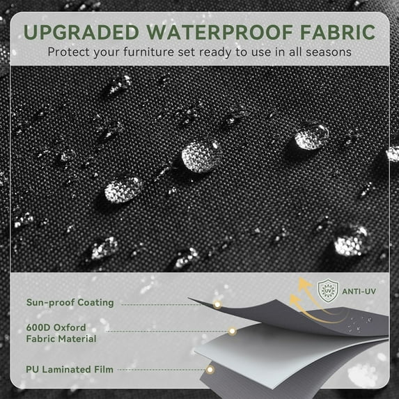 Aoxun 7 Pcs Outdoor Patio Furniture Sets with with 44'' Fire Table, Widen Armrests Wicker Outdoor Sectional for Backyard (Waterproof Cover Include)