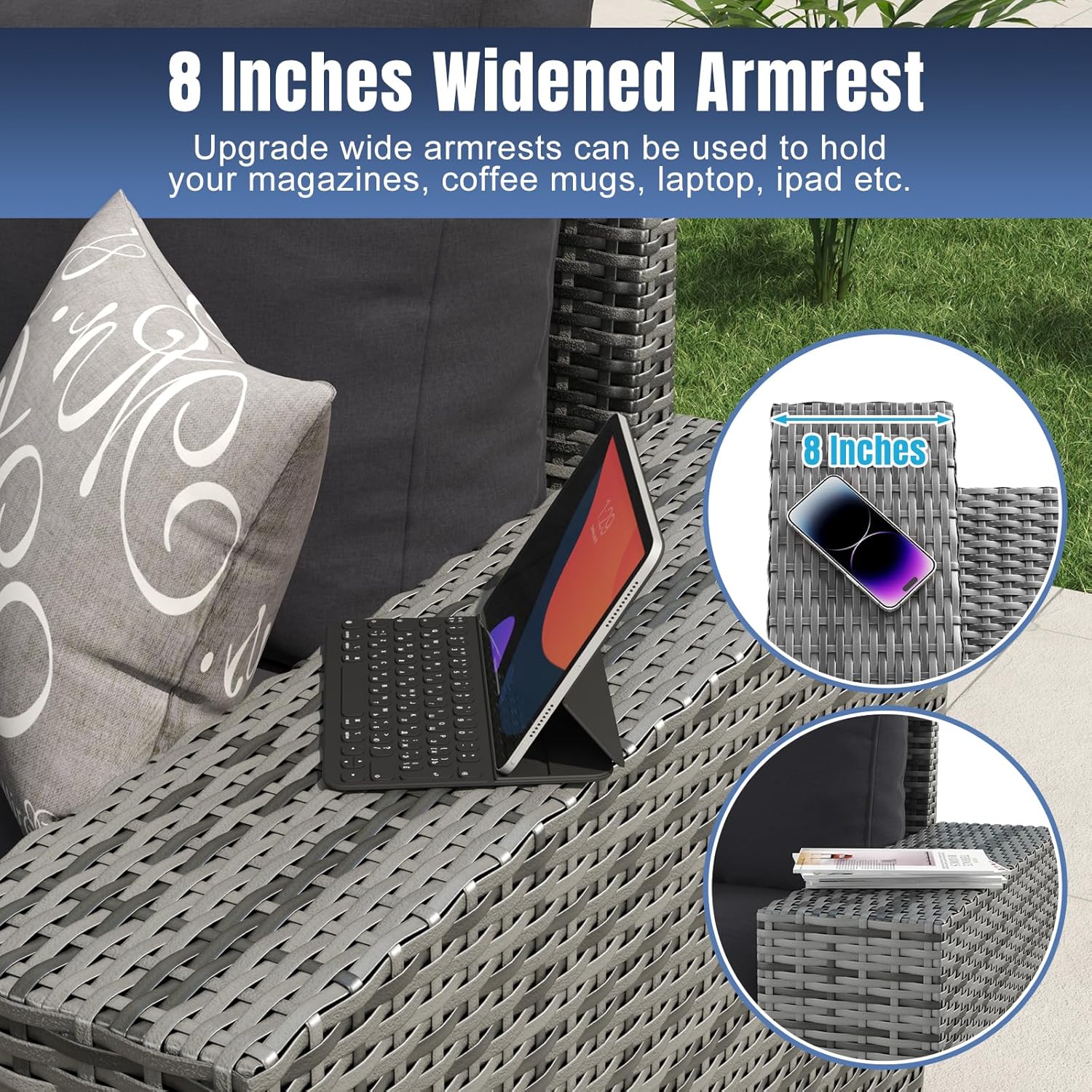 Aoxun 6 Pieces/7 Pieces Patio Furniture Set