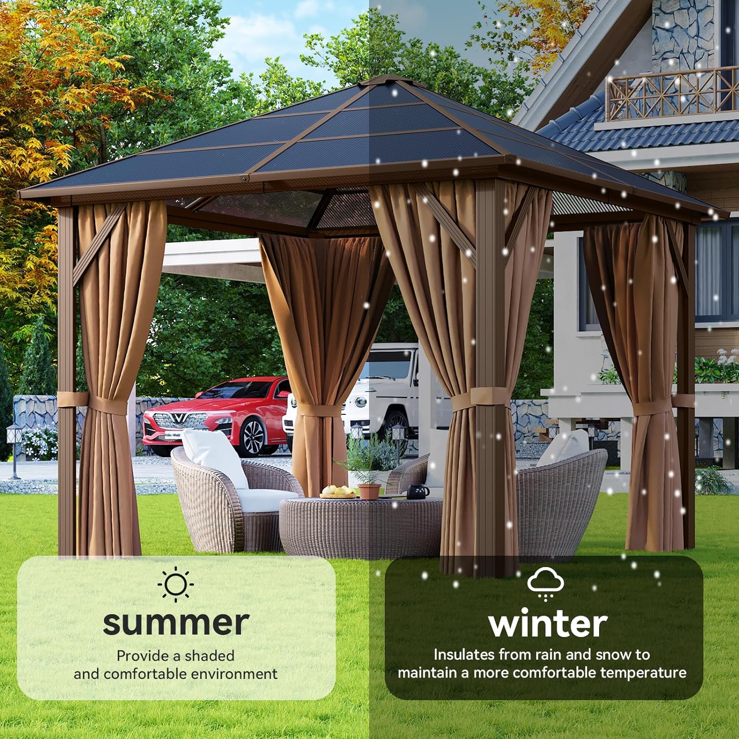 10'x10' Single Roof Gazebo