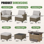 2-Piece Wicker Patio Set - View 5