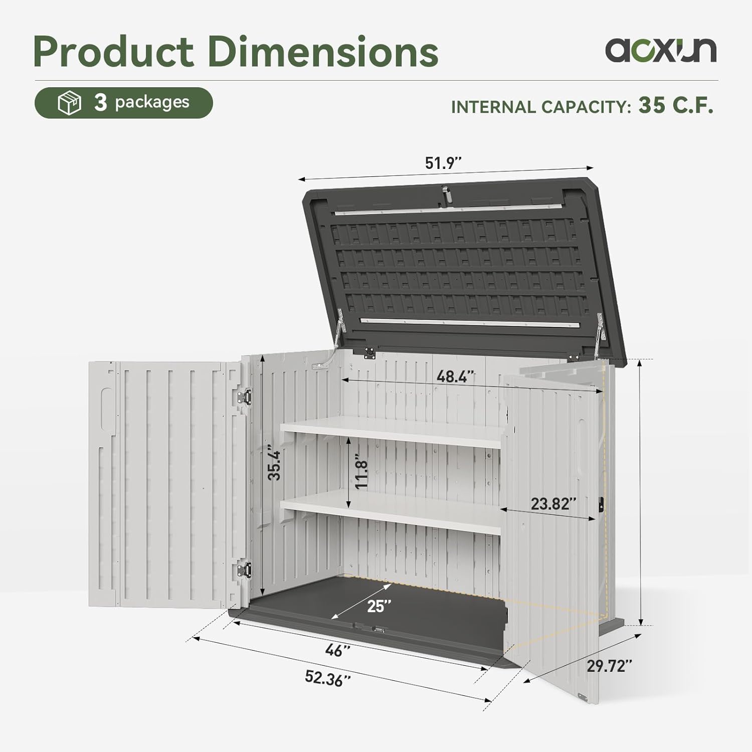 Resin Utility Storage Cabinet with Floor