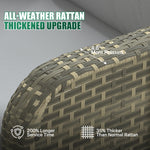 2-Piece Wicker Ottoman Set - View 4
