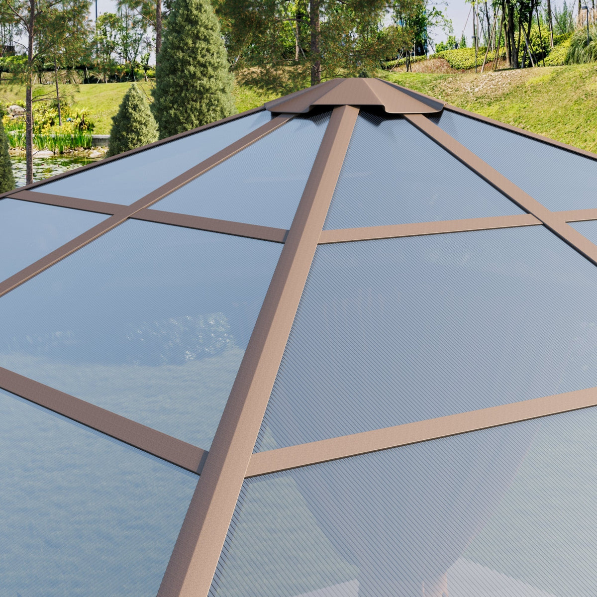 10' x 10' Polycarbonate Hardtop Gazebo - View 4