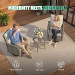 2-Piece Wicker Ottoman Set - View 3