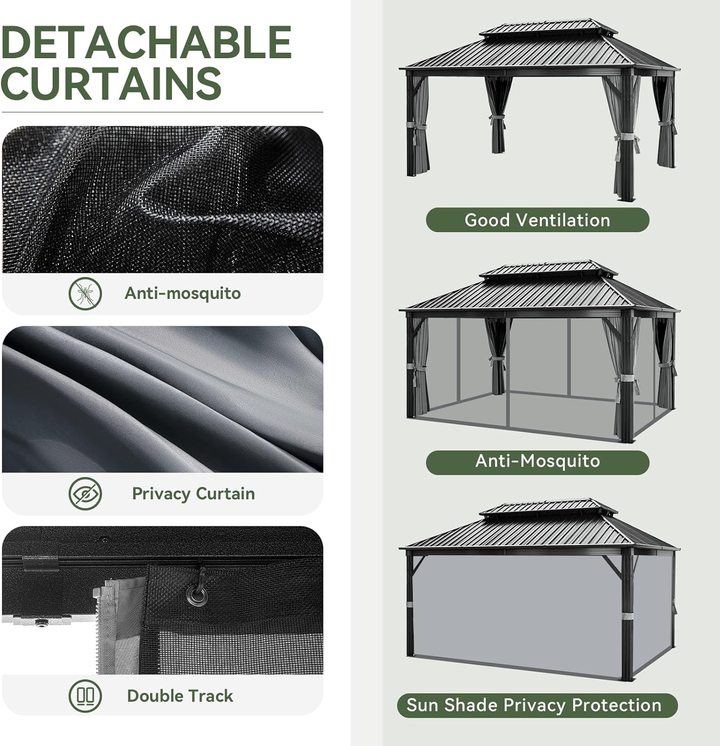 Aoxun Classic Hardtop Gazebo