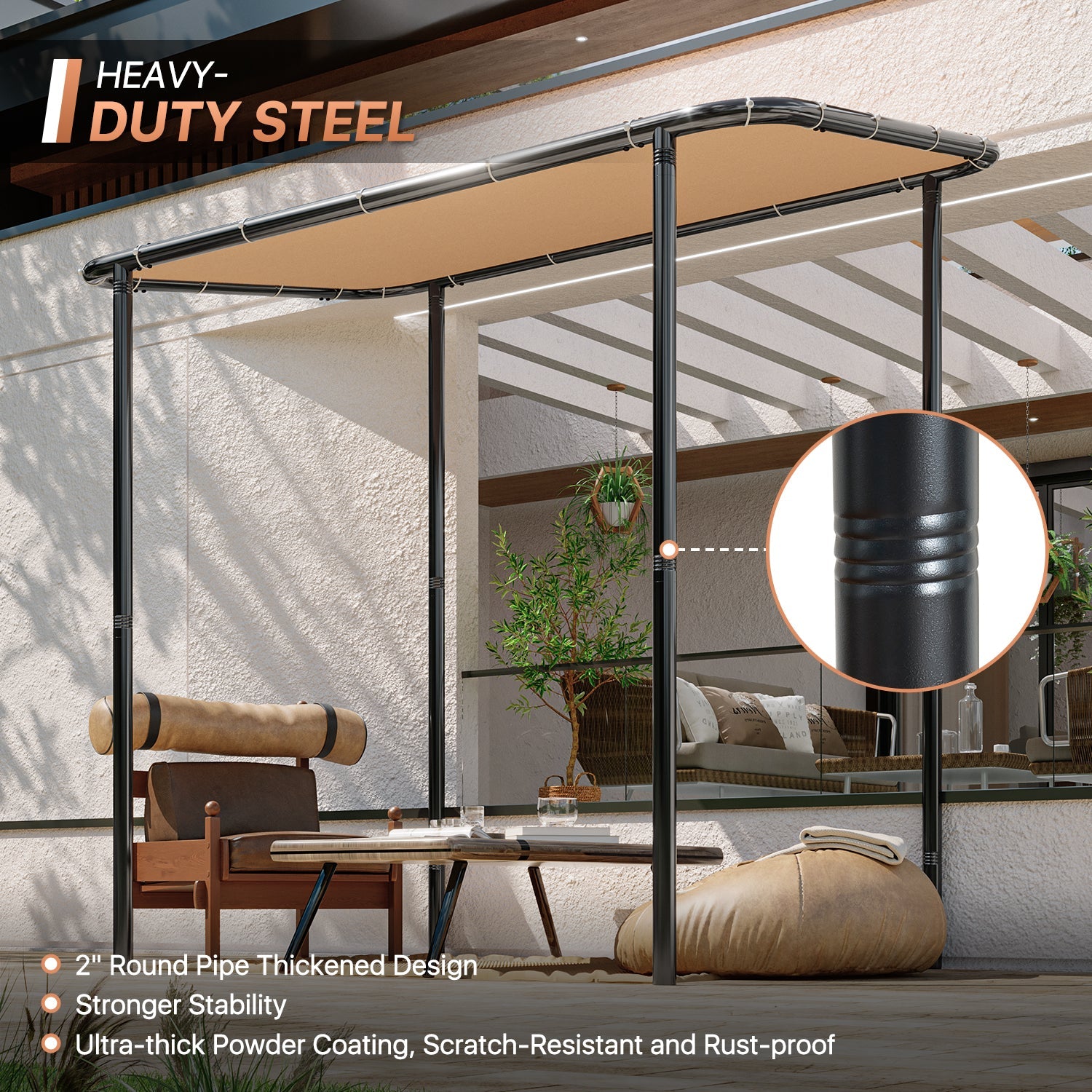 8' x 5' Lean-to Gazebo - View 3