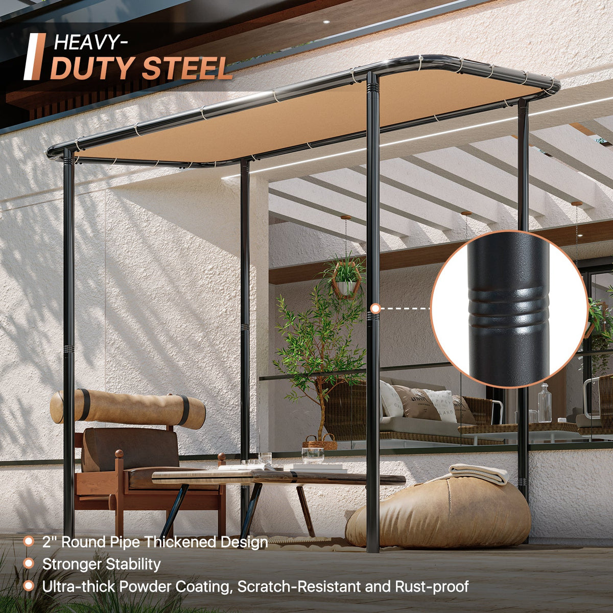 8' x 5' Lean-to Gazebo - View 3