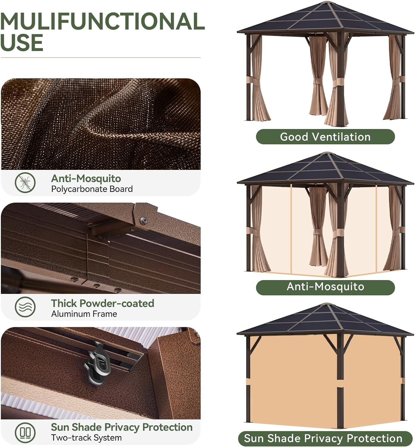 10'x10' Single Roof Gazebo