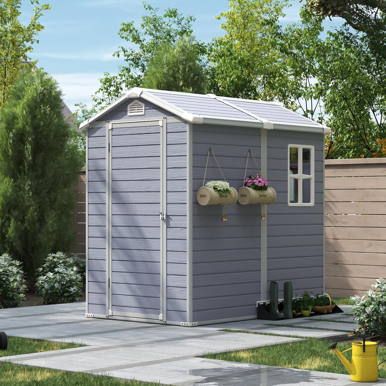 Resin Utility Storage Shed House