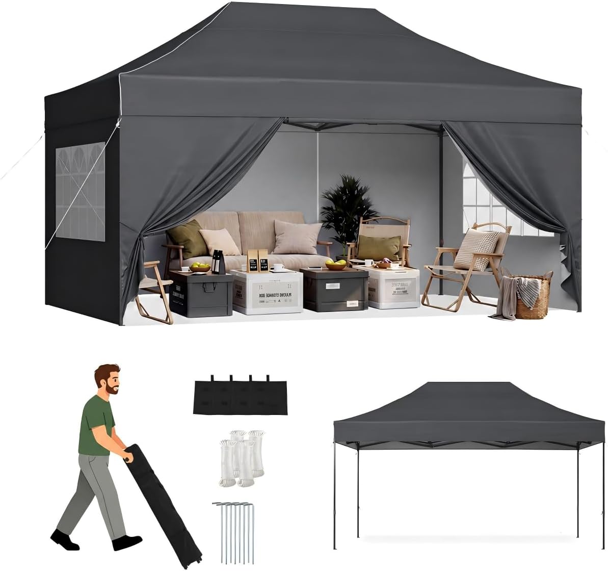 10' x 15' Pop-Up Canopy