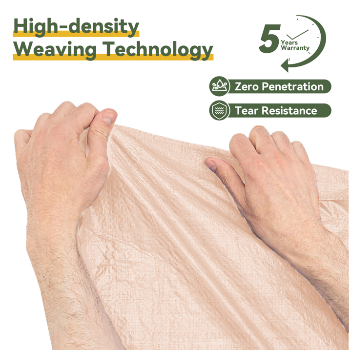 Aoxun 10x20 FT Heavy-Duty Portable Carport, Outdoor Car Canopy Shelter with Waterproof Tarp & Wind Resistant Design, Galvanized Steel Frame for Vehicle, RV, Boat, Truck Cover (Khaki)