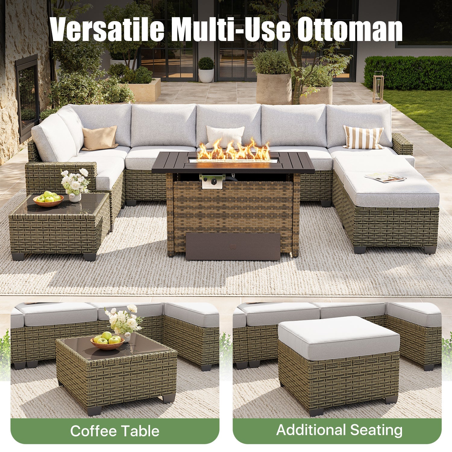2-Piece Wicker Patio Set - View 2
