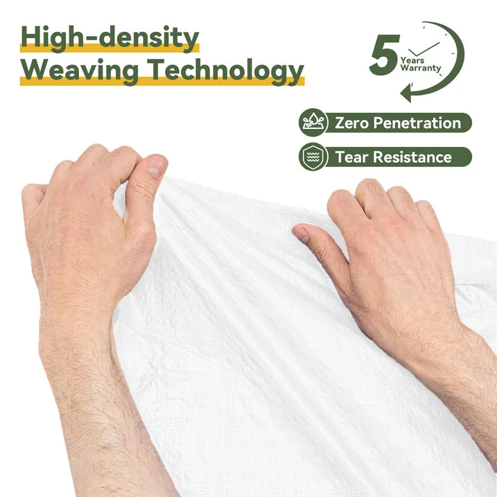 Aoxun 10x20 FT Heavy-Duty Portable Carport, Outdoor Car Canopy Shelter with Waterproof Tarp & Wind Resistant Design, Galvanized Steel Frame for Vehicle, RV, Boat, Truck Cover (White)