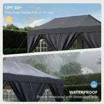 10' x 20' Dark Gray Pop-Up Canopy - View 3
