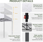 10' x 20' White Pop-Up Canopy - View 2