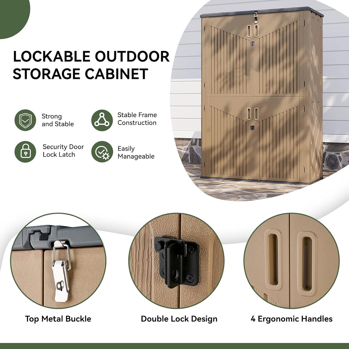 Vertical Resin Storage Shed - View 4