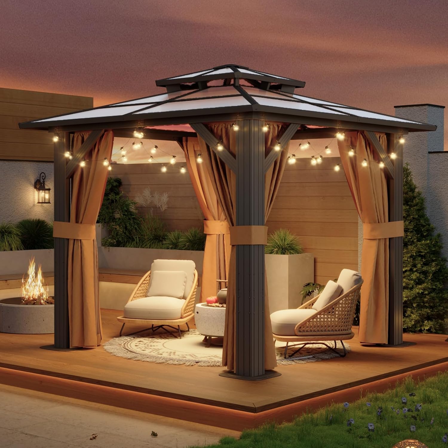 Polycarbonate Hardtop Gazebo