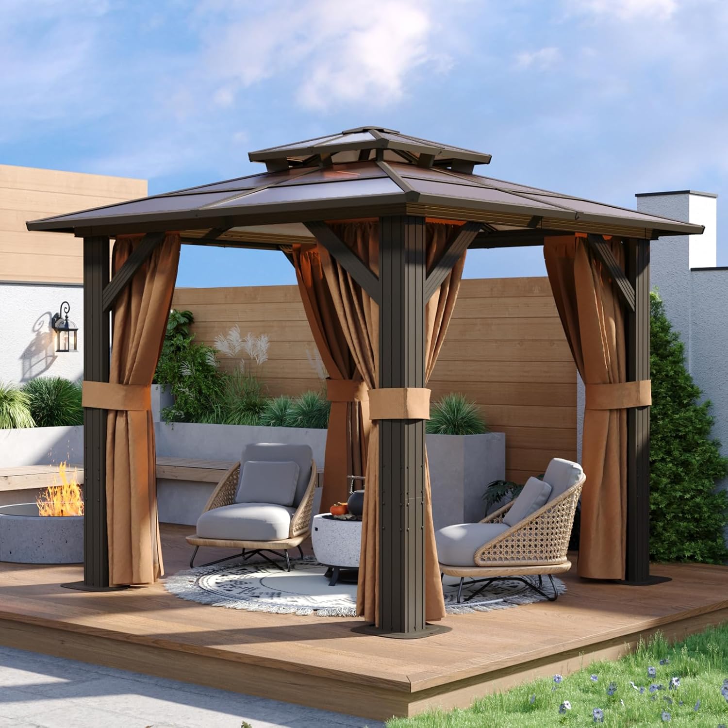 Polycarbonate Hardtop Gazebo