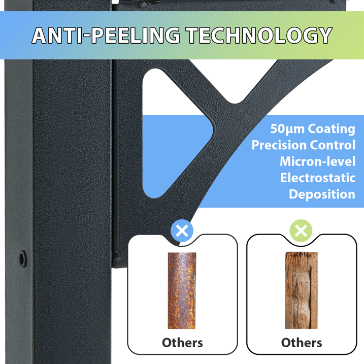 AOXUN 16' x 10' Hardtop Gazebo Outdoor Aluminum Pergola For Garden, Patio, Backyard-Black