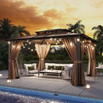 12' x 14' Polycarbonate Hardtop Gazebo - View 3