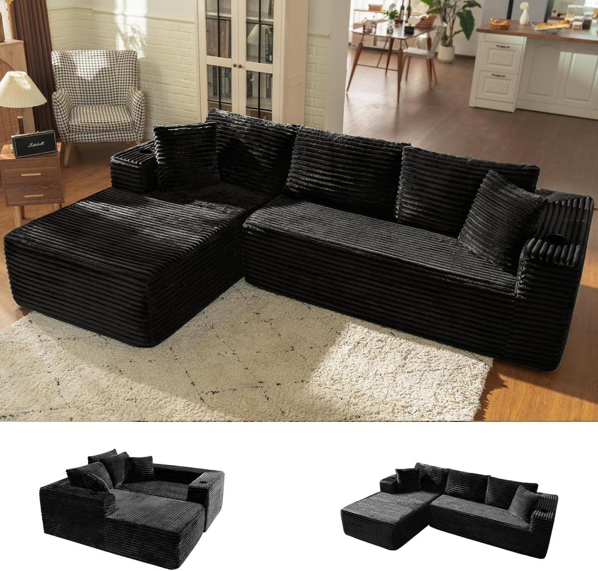 Aoxun L-Shaped Sectional Sofa