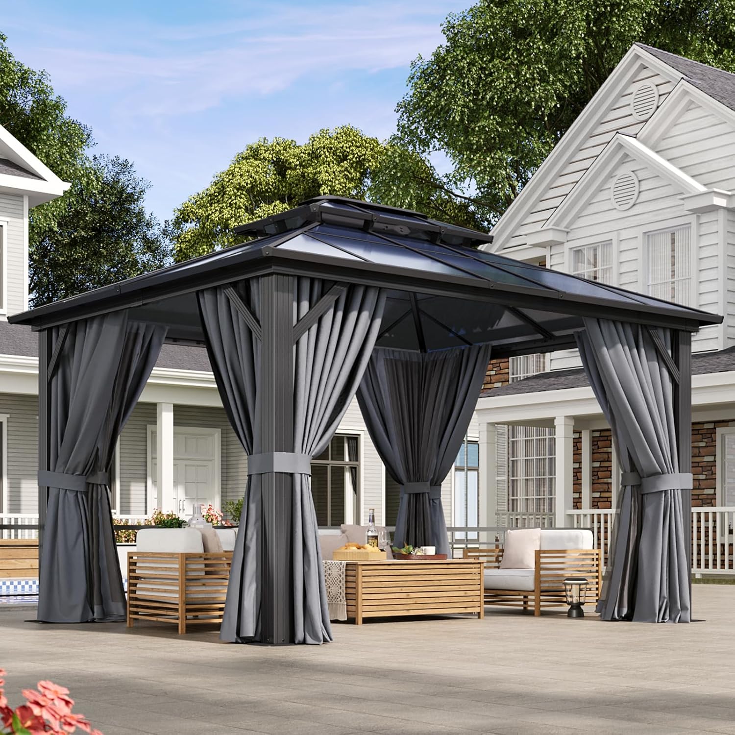 Polycarbonate Hardtop Gazebo