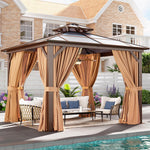 10' x 10' Polycarbonate Hardtop Gazebo