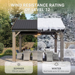 10' x 10' Wood Hardtop Gazebo - View 5